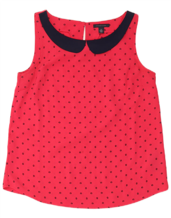 Bluză fără mâneci pentru femei Tommy Hilfiger UK 14 Medium Red Spotted