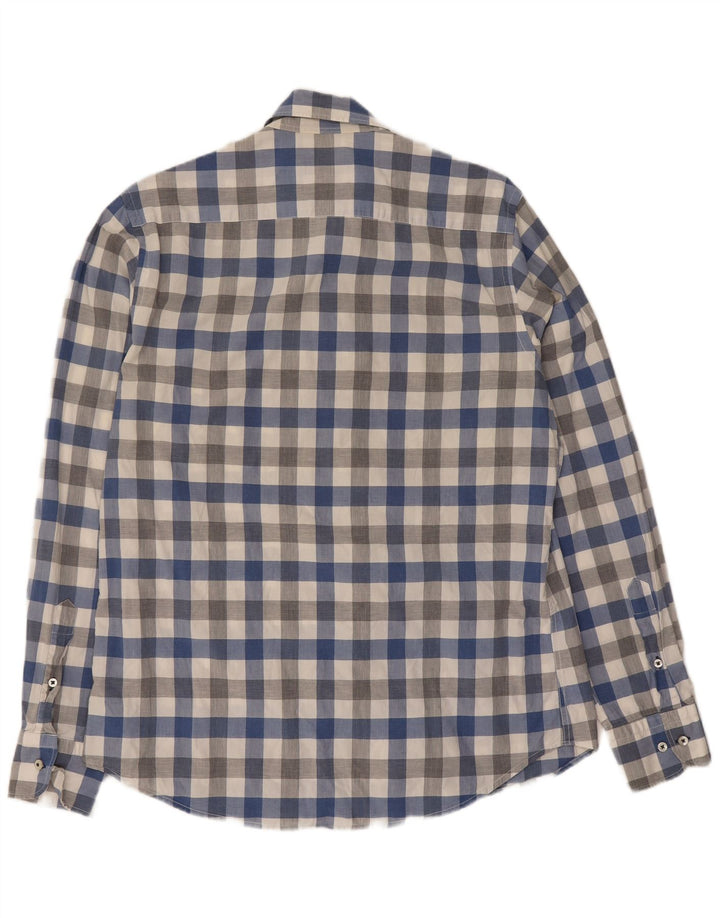Cămașă Massimo Dutti pentru bărbați, cu o formă lejeră, din bumbac vichy multicolor mediu