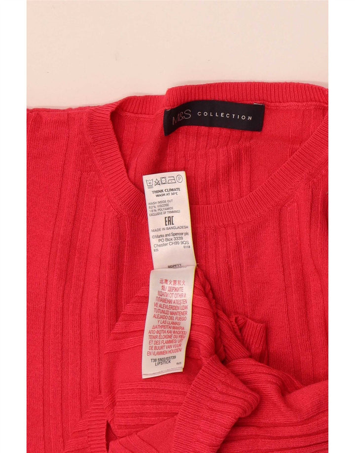 Pulover pentru femei Marks & Spencer Crop Crew Deck Pulover UK 14 Medium Pink