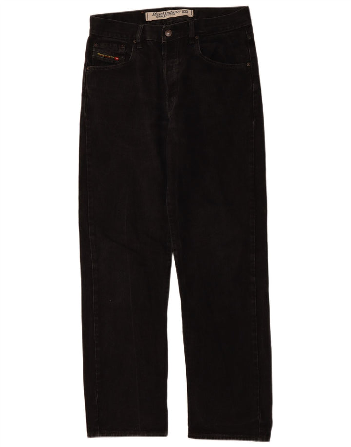 Blugi drepti pentru bărbați Diesel W34 L31 bumbac negru