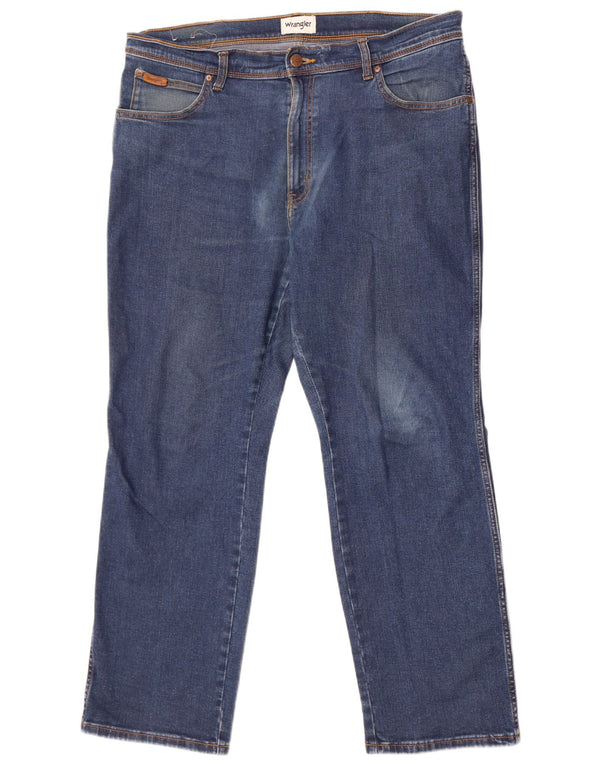 Blugi drepte pentru bărbați Wrangler Texas W38 L30 Bumbac albastru