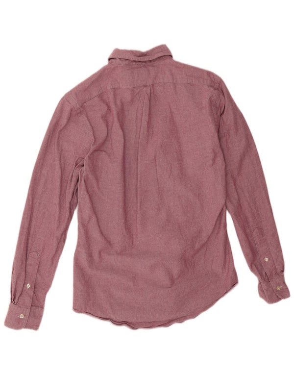 Cămașă pentru bărbați Ralph Lauren slim fit, bumbac mediu burgundy