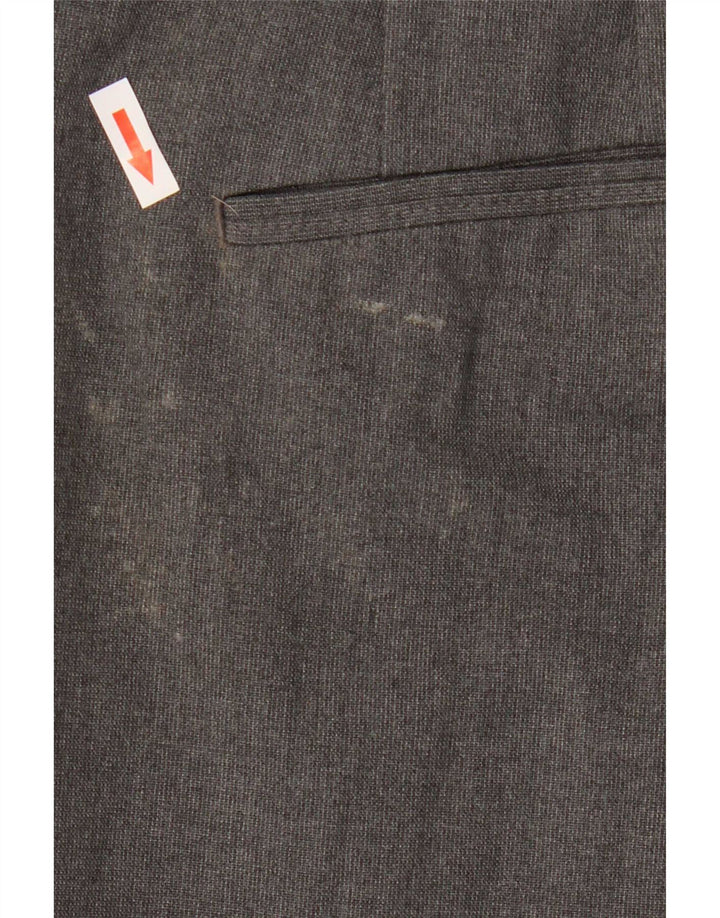 Pantaloni chino drepți pentru bărbați Zara EU 44 Large W34 L29 Gri Poliester