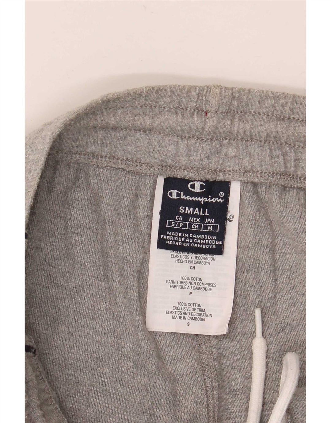 Pantaloni scurți sport grafic Champion pentru bărbați, bumbac, gri mic