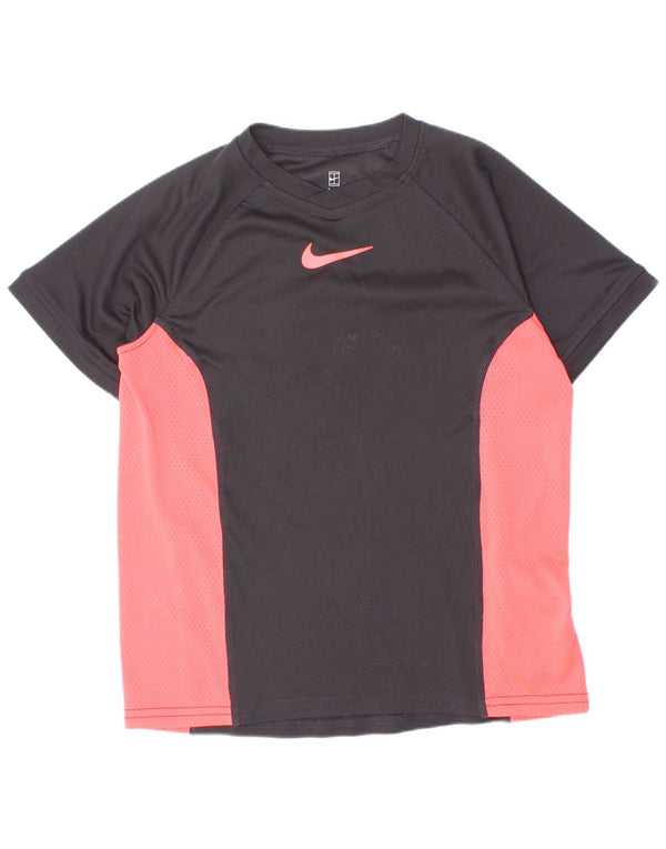 Tricou Nike Dri Fit pentru băieți Top 8-9 ani, mic, negru, poliester