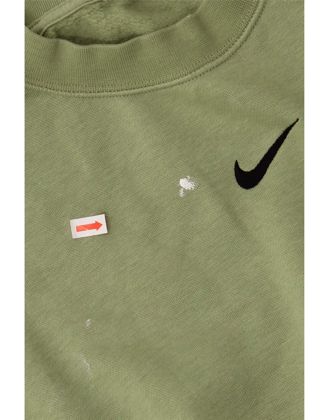 Hanorac Nike pentru bărbați, cu tăiere lejeră, pulover mic, verde, bumbac