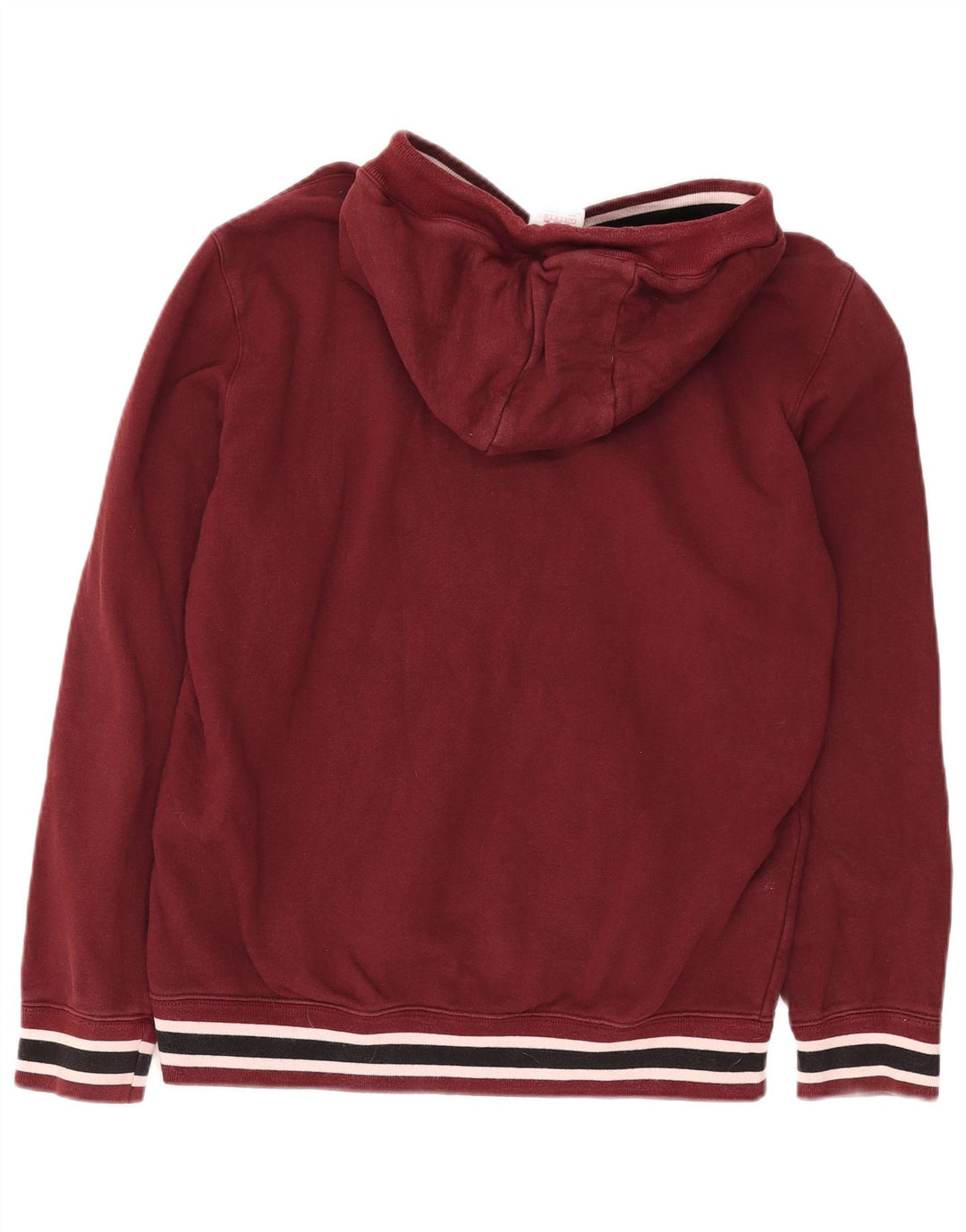 CHAMPION Mens Hoodie Jumper Large Maroon Cotton