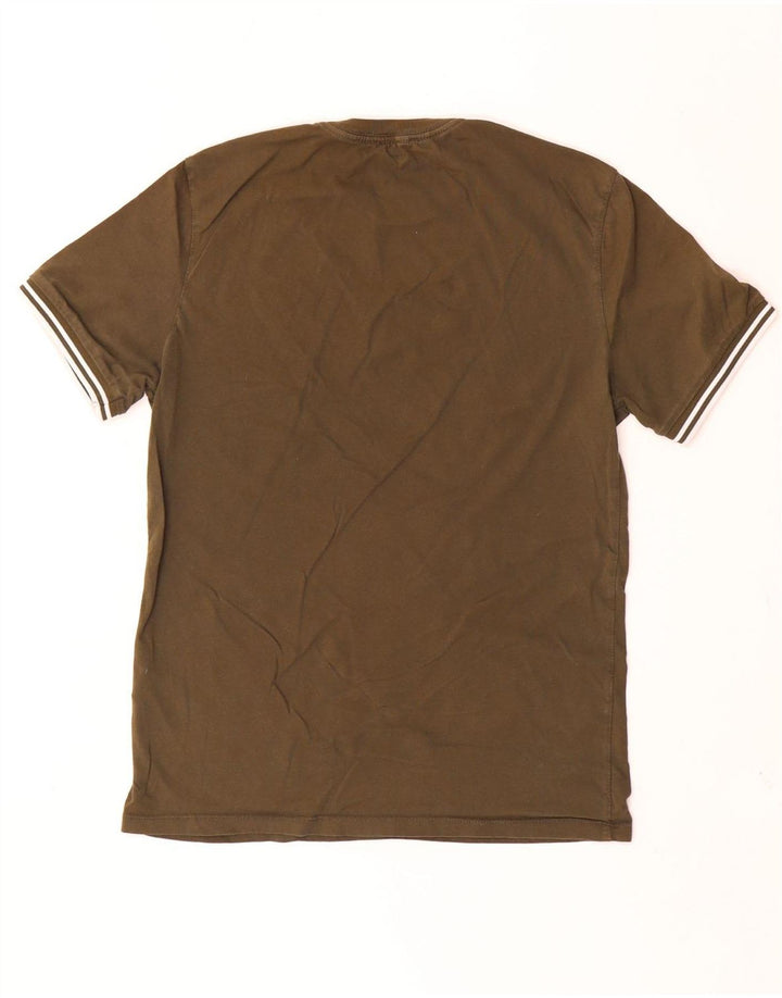 REISS Tricou Bărbați Top Mic Kaki Bumbac