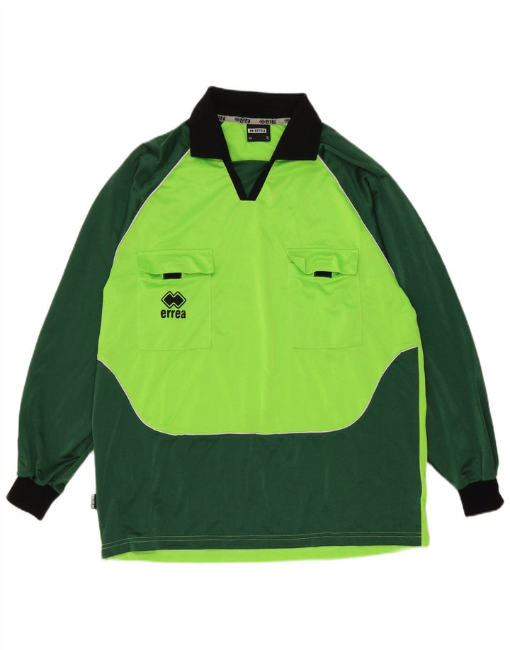Errea Top pentru bărbați cu mânecă lungă XL, verde, poliester color bloc