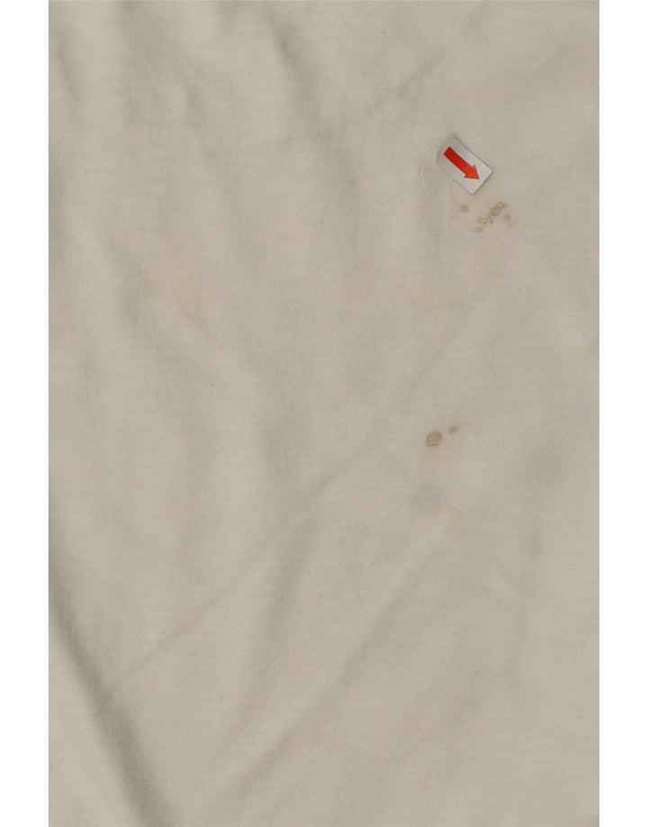 SUPERDRY Top grafic pentru bărbați cu mânecă lungă, mare, alb, bumbac