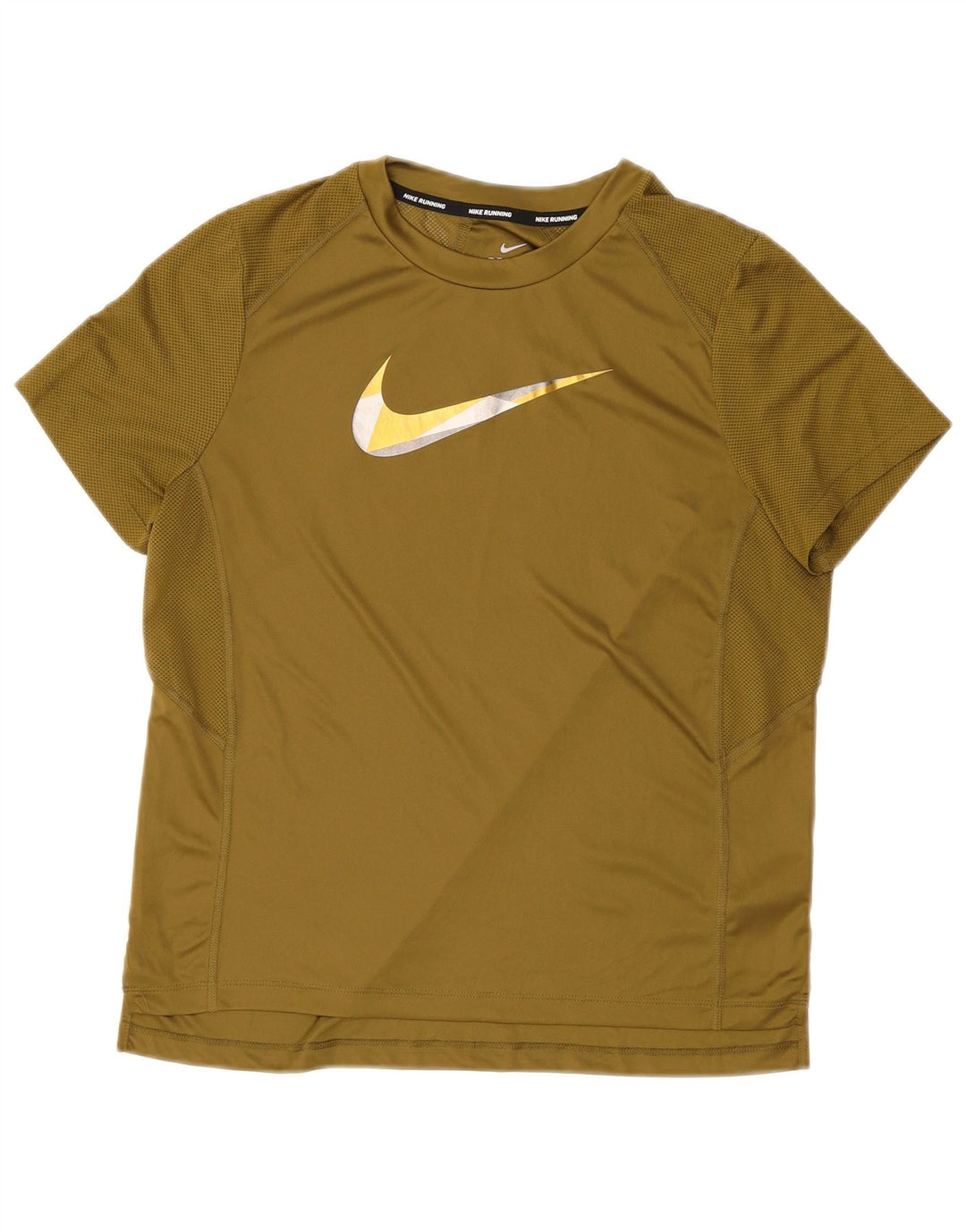 Tricou grafic Nike Dri Fit pentru bărbați Top mare din poliester kaki