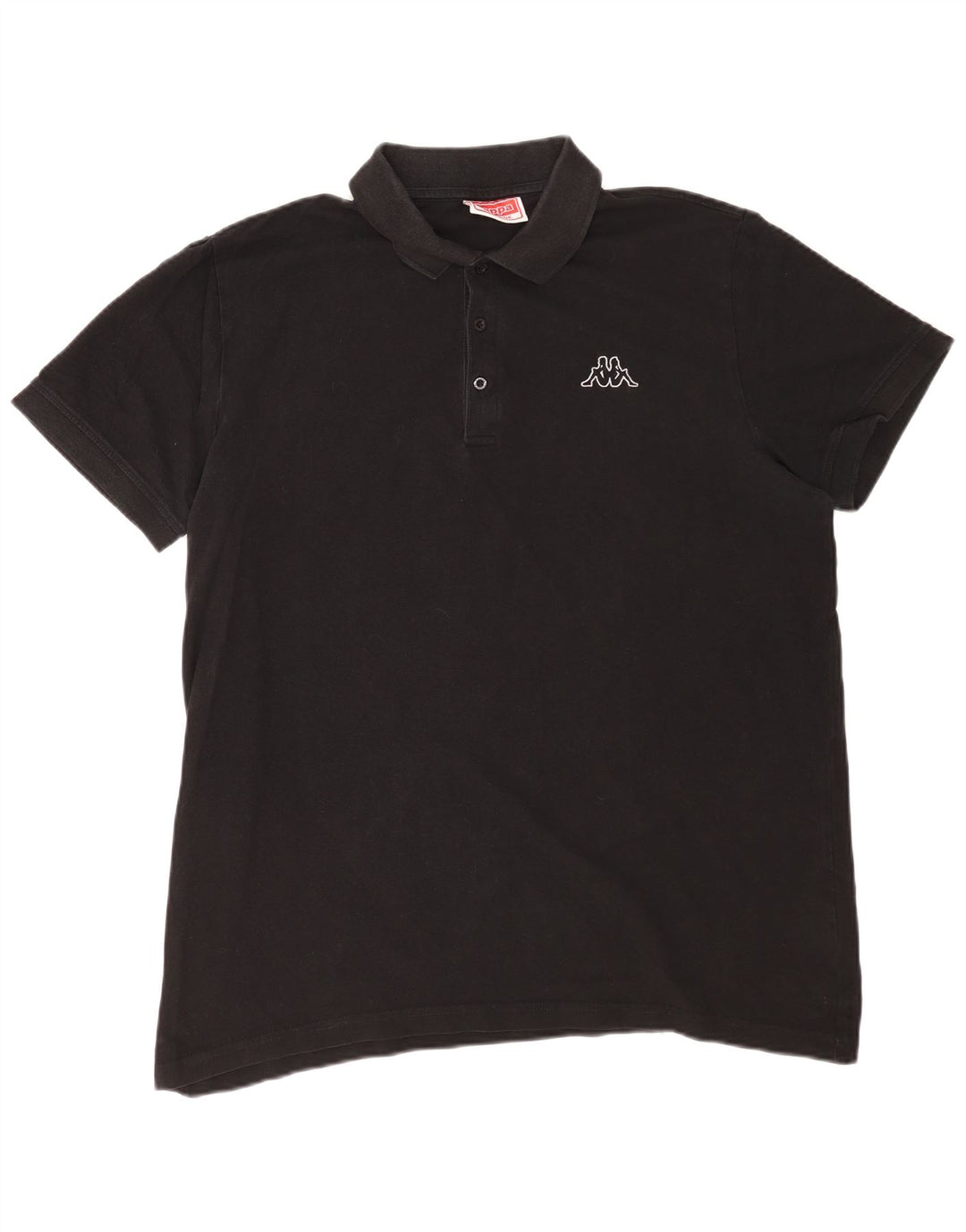 Cămașă polo pentru bărbați Kappa 2XL bumbac negru