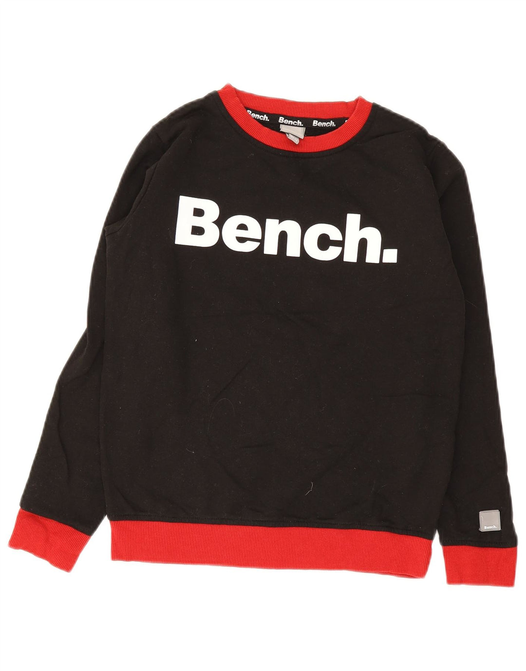 Bench Boys Pulover Grafic Pulover 11-12 Ani Bumbac Negru