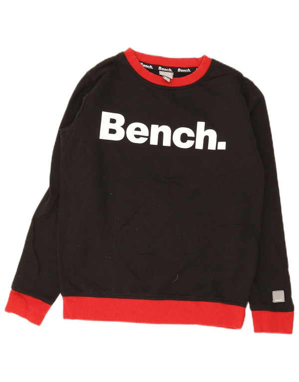 Bench Boys Pulover Grafic Pulover 11-12 Ani Bumbac Negru