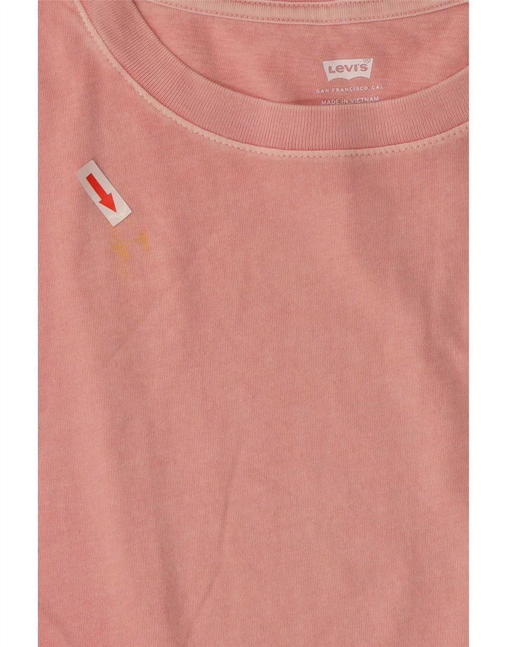 Tricou grafic supradimensionat pentru femei Levi's Top UK 10 Small Pink