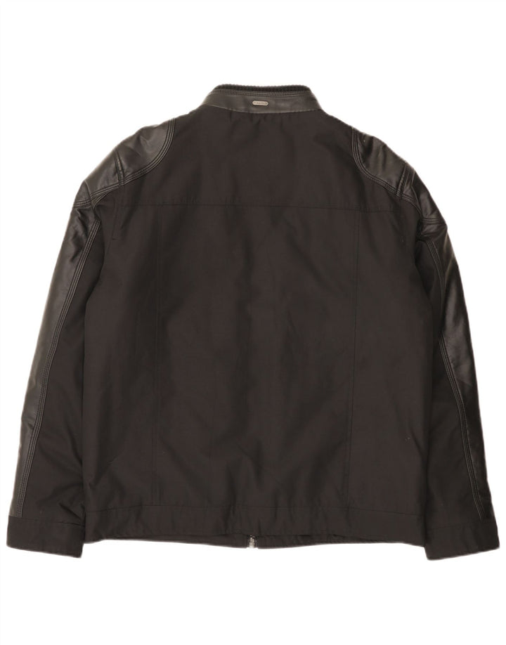 Calvin Klein Bomber Windbreaker Jacket pentru bărbați UK 38 Medium Black Modern