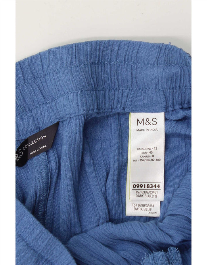 Marks & Spencer Pantaloni scurți pentru femei UK12 Medium W30 Blue Viscose