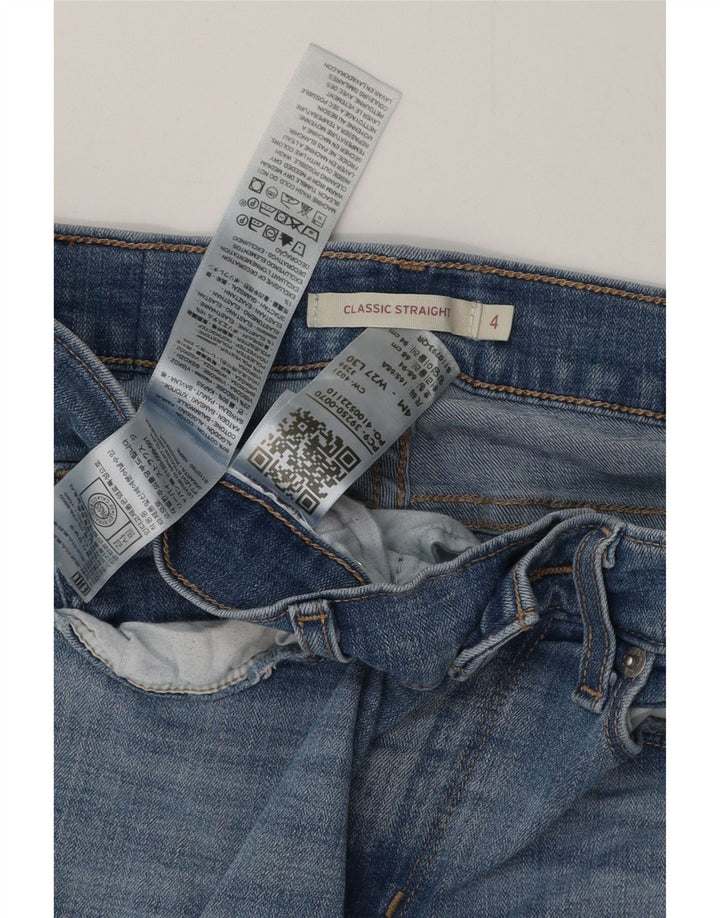 Blugi drepti clasici pentru femei LEVI'S US 4 Small W27 L30 Bumbac albastru