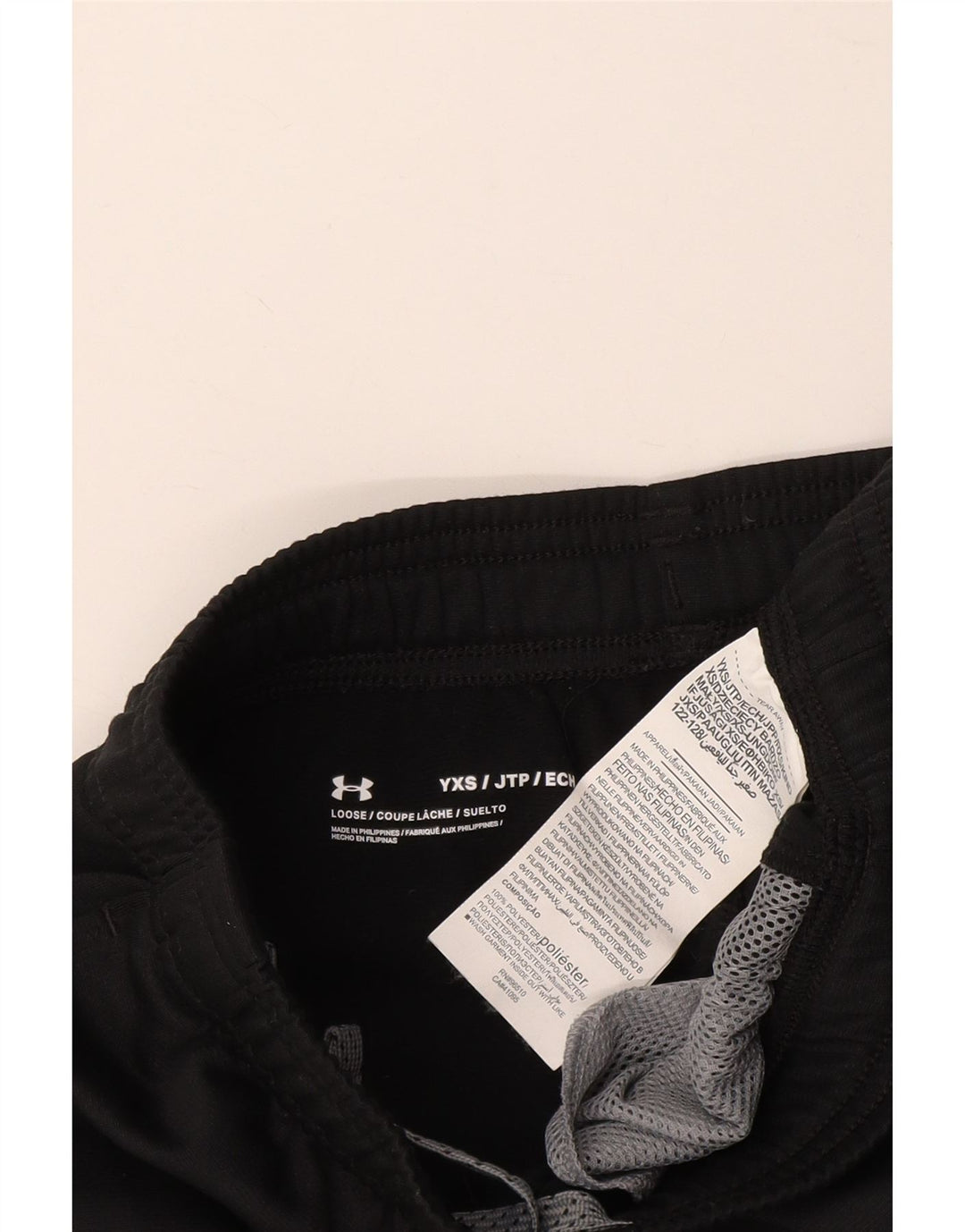 Pantaloni de trening UNDER ARMOUR Băieți 6-7 Ani XS W22 L22 Negru