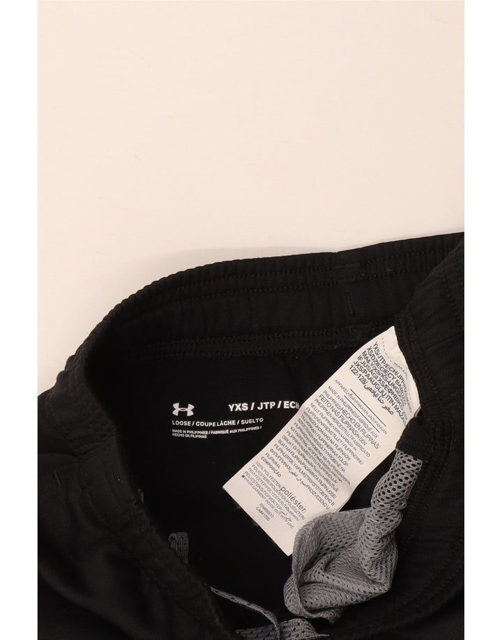Pantaloni de trening UNDER ARMOUR Băieți 6-7 Ani XS W22 L22 Negru
