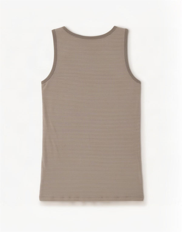 Gap Mens Vest Top XS Bumbac cu dungi gri