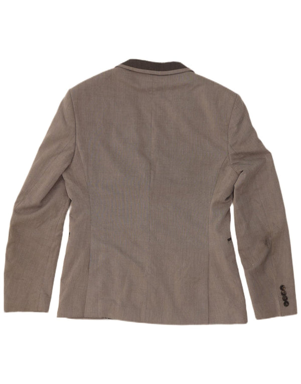 Blazer pentru bărbați Zara cu 2 nasturi EU 48 Gri mediu Colorblock