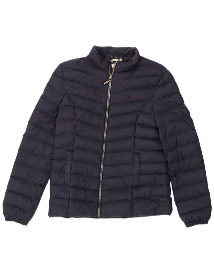 TOMMY HILFIGER Girls Padded Jacket 15-16 Years XL Navy Blue Nylon Vintage Tommy Hilfiger and Second-Hand Tommy Hilfiger from Messina Hembry 