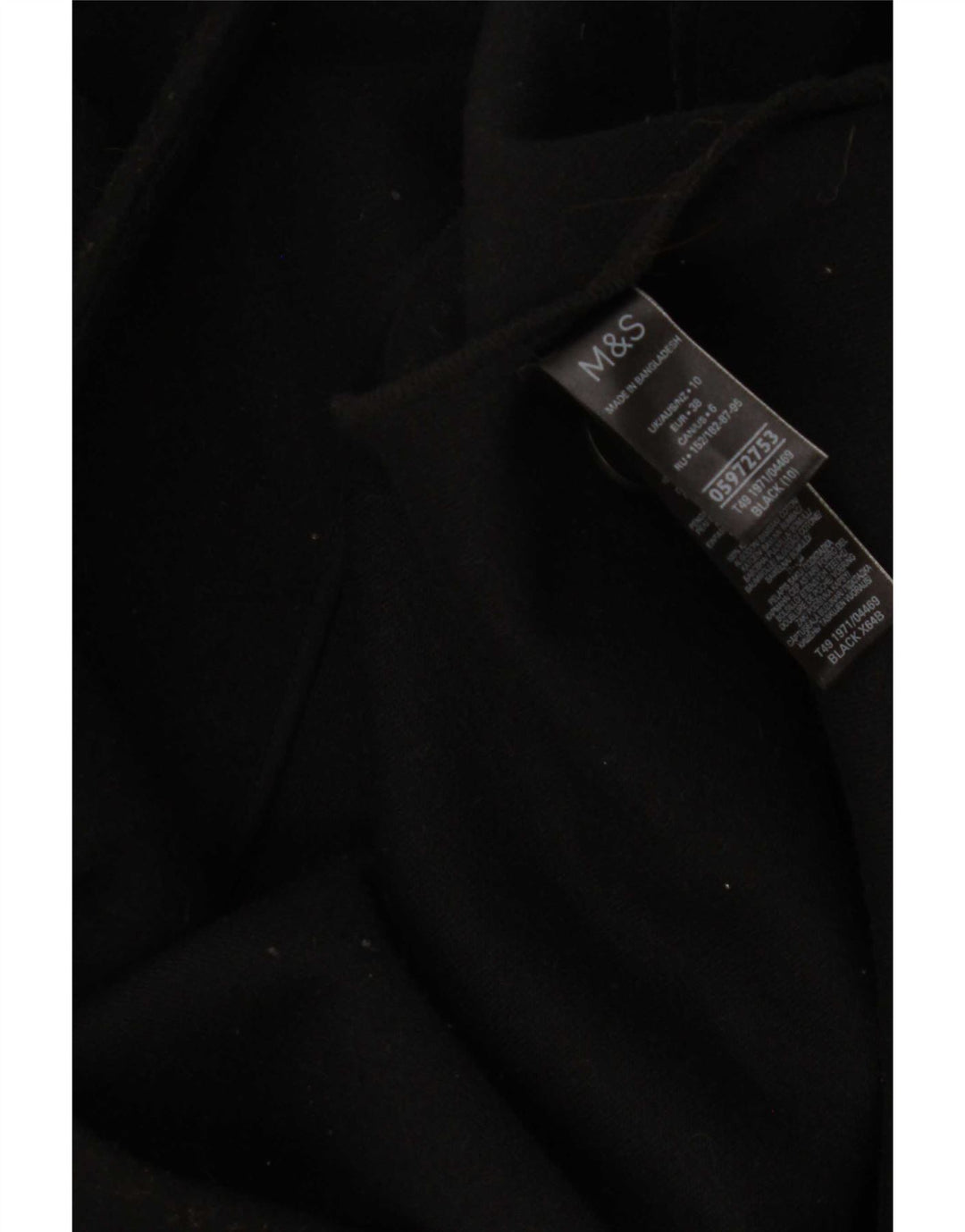 Palton pentru femei Marks & Spencer UK 10 Poliester negru mic