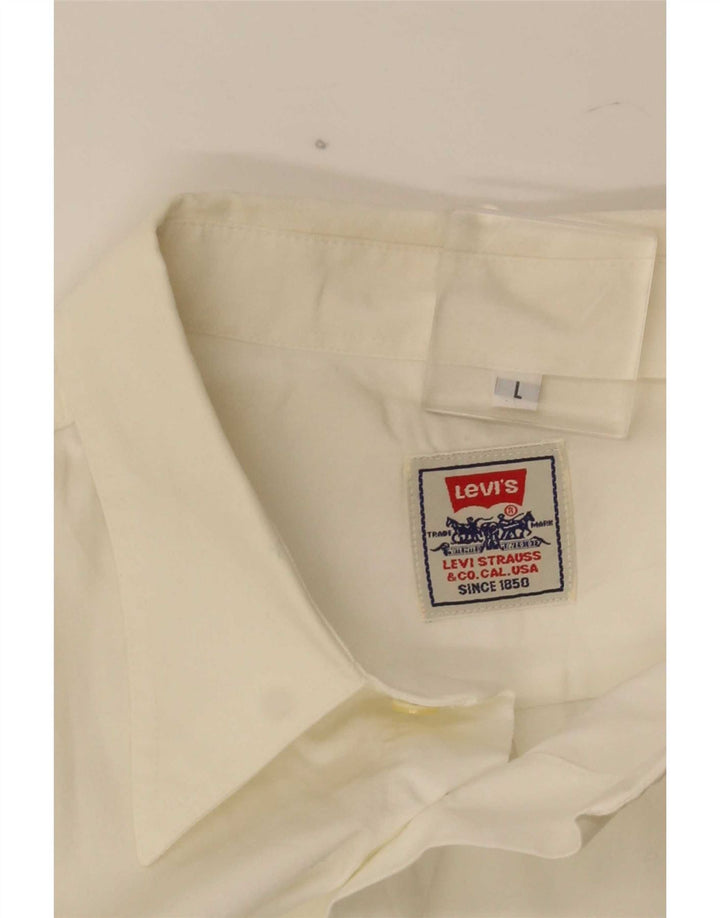 Cămașă cu mânecă scurtă Levi's pentru bărbați, mare, albă