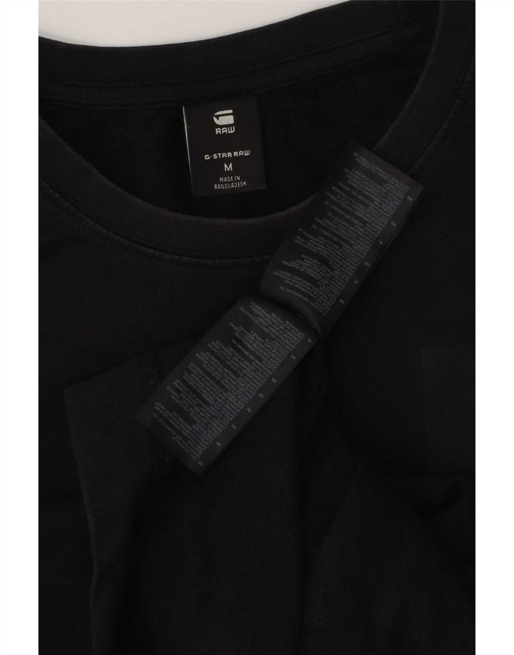 Pulover G-Star pentru bărbați, bumbac mediu negru