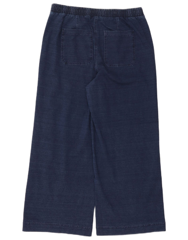 Blugi pentru femei Marks & Spencer cu picioare largi UK 14 mare W34 L28 bleumarin bumbac