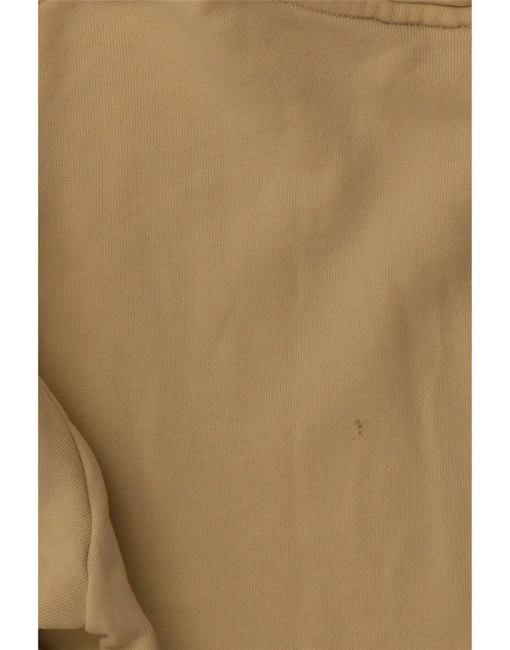 Pulover ADIDAS pentru bărbați cu glugă cu grafică din bumbac galben mediu