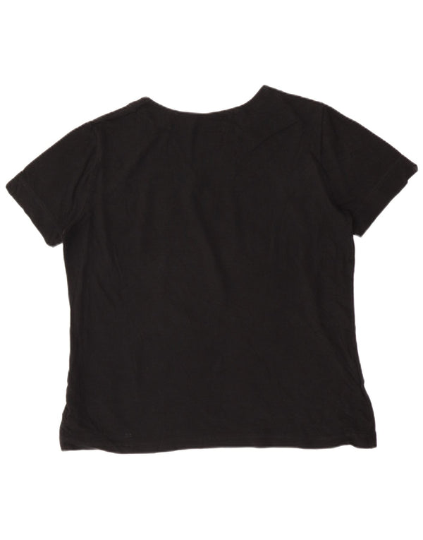 Tricou pentru femei Lacoste Top Mărimea 50 2XL Bumbac negru