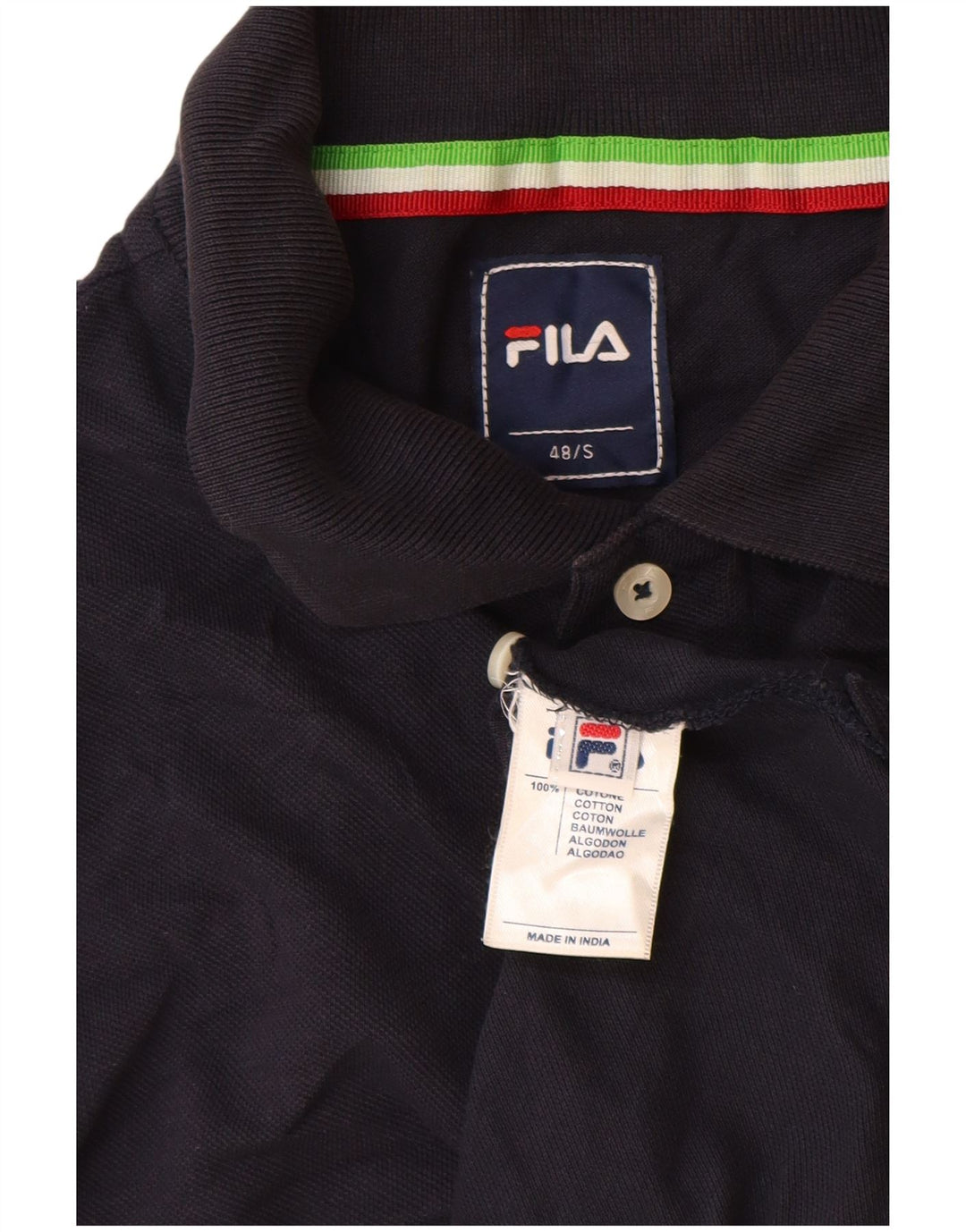 Tricou Polo Fila Bărbați IT 48 Mic Bumbac Bleumarin