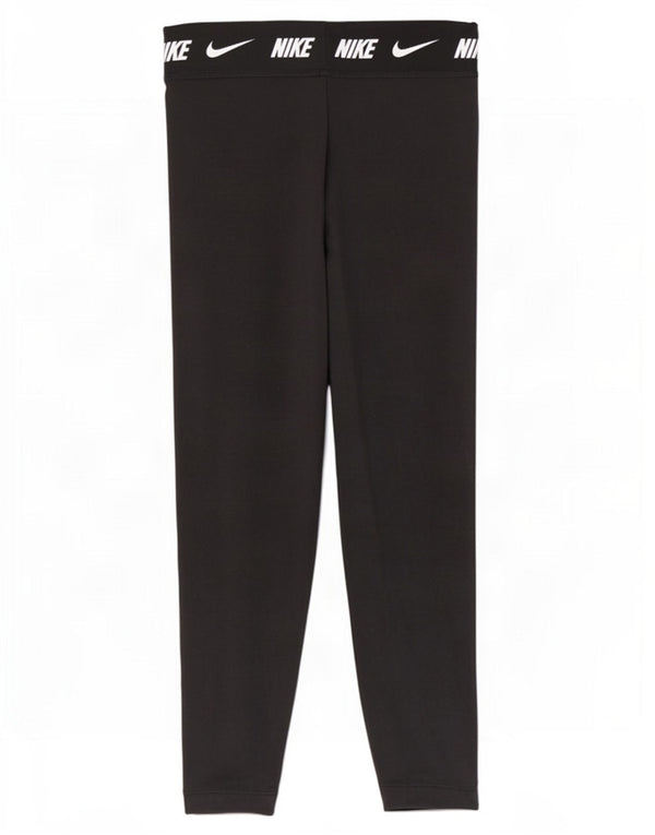 Leggings grafic Nike pentru femei UK 16, mare, negru, bumbac