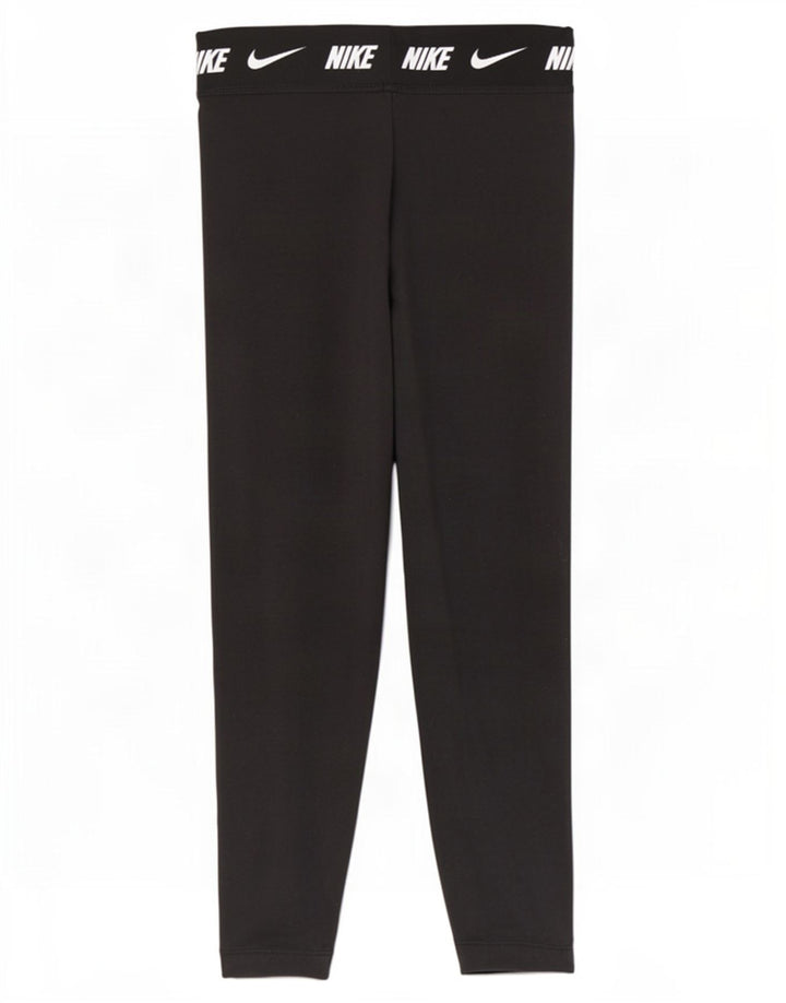 Leggings grafic Nike pentru femei UK 16, mare, negru, bumbac