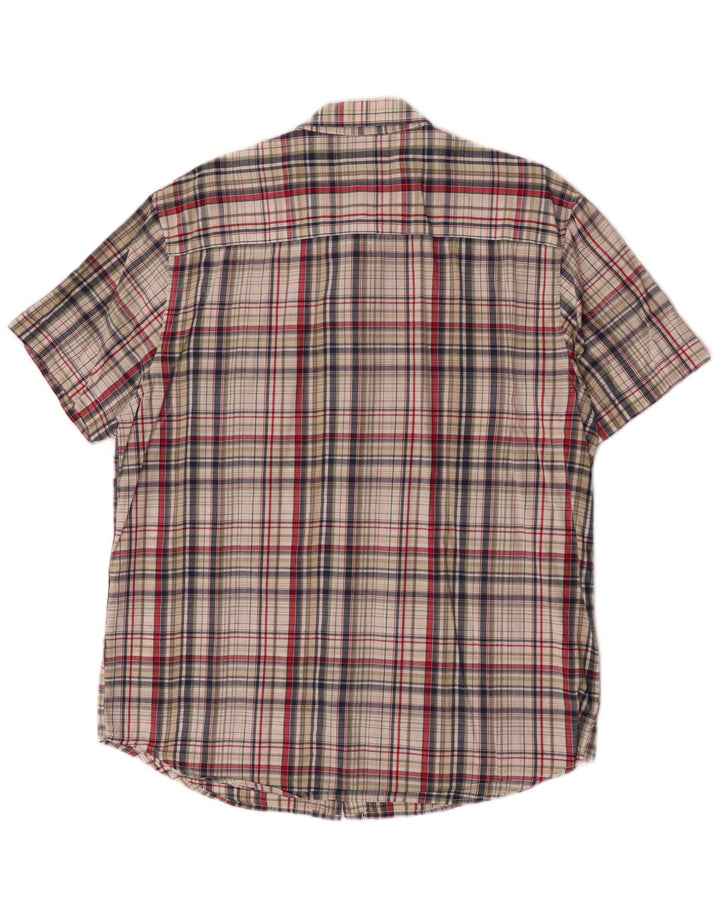 Cămașă pentru bărbați Wrangler cu mânecă scurtă XL, bumbac cu carouri multicolore