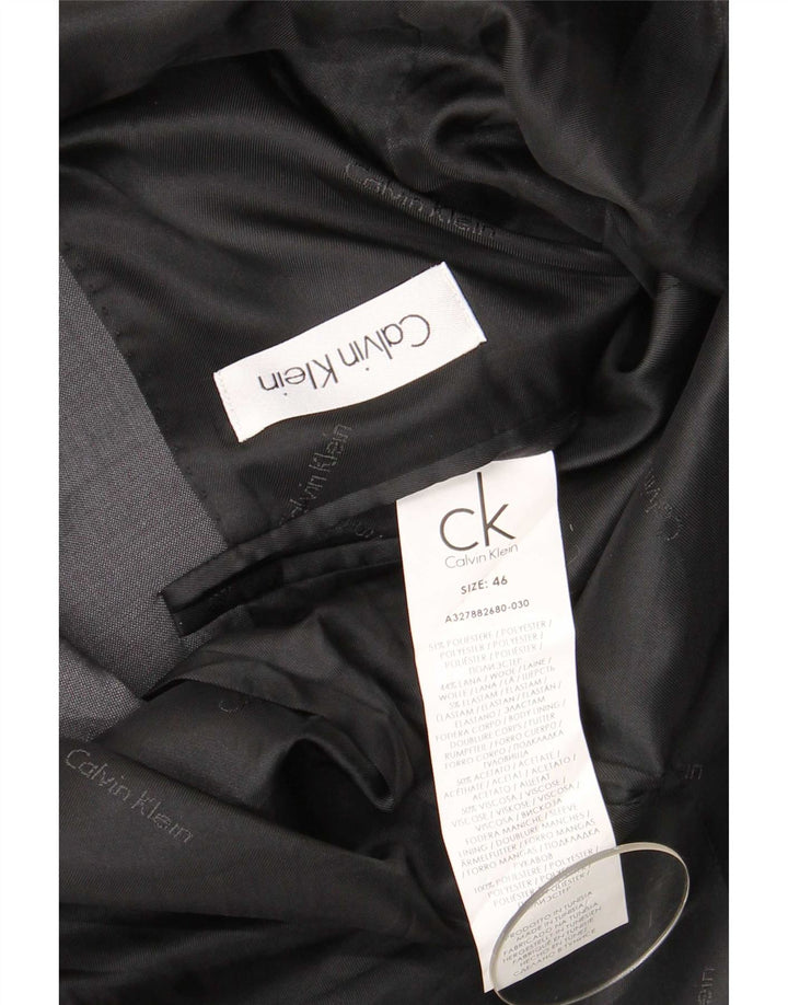 Jachetă Calvin Klein pentru bărbați, cu 2 nasturi, IT 46 Poliester gri mic