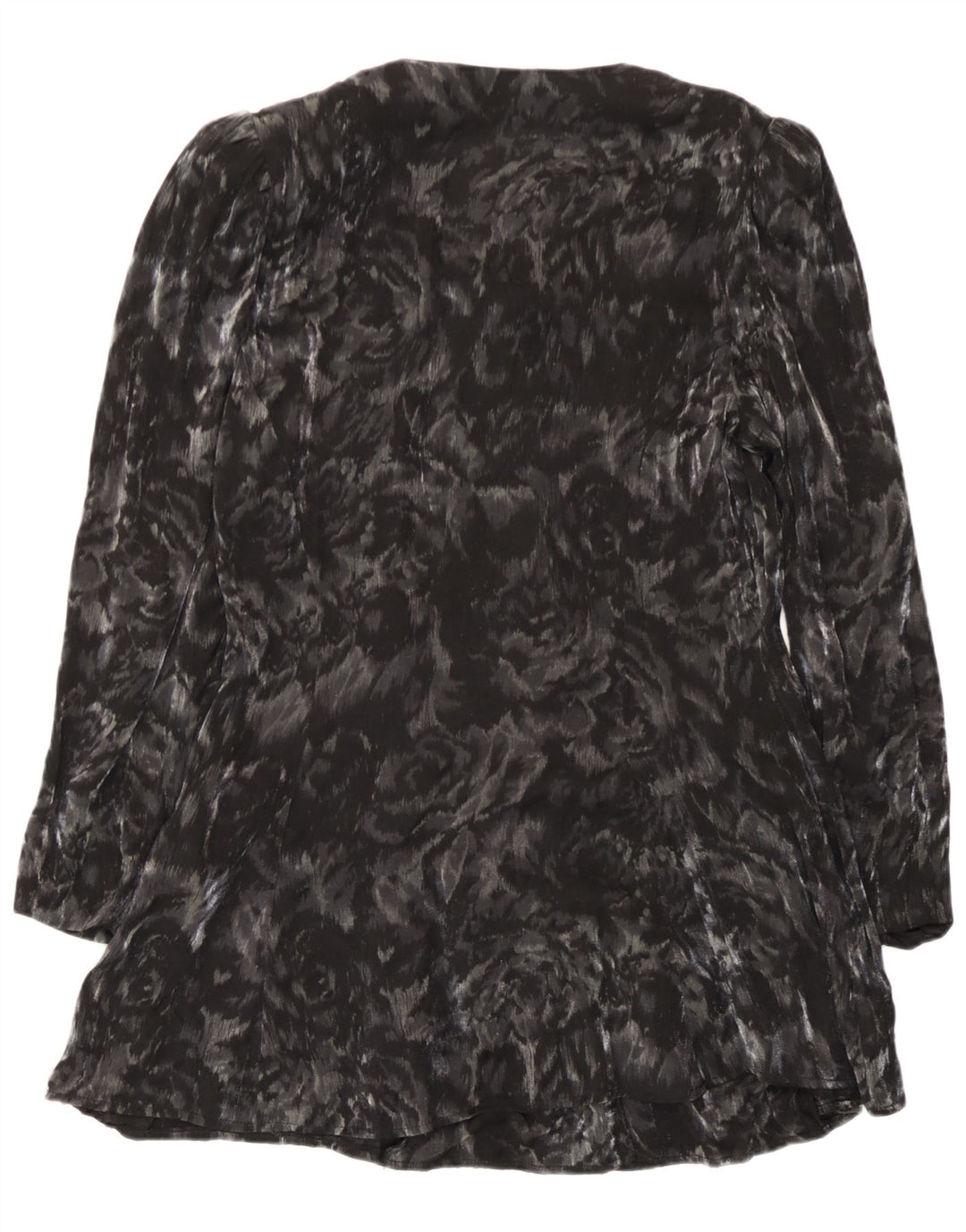 Bluză cămașă cu paragate pentru femei Michele Boyard EU 40 Medium Negru Floral
