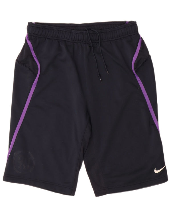 Pantaloni scurți sport Nike pentru bărbați, medii, bleumarin, poliester color bloc