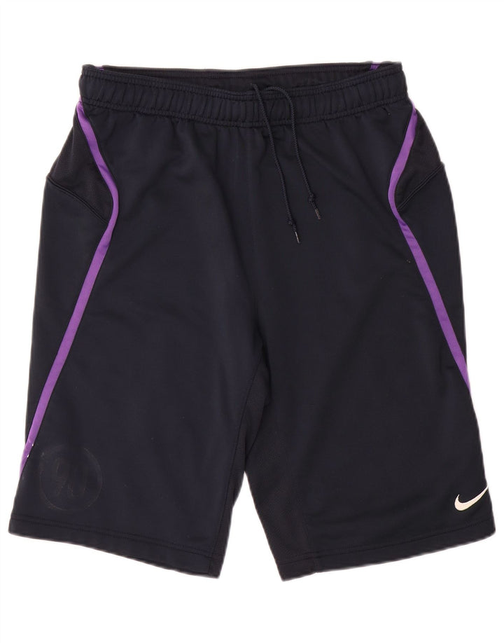 Pantaloni scurți sport Nike pentru bărbați, medii, bleumarin, poliester color bloc