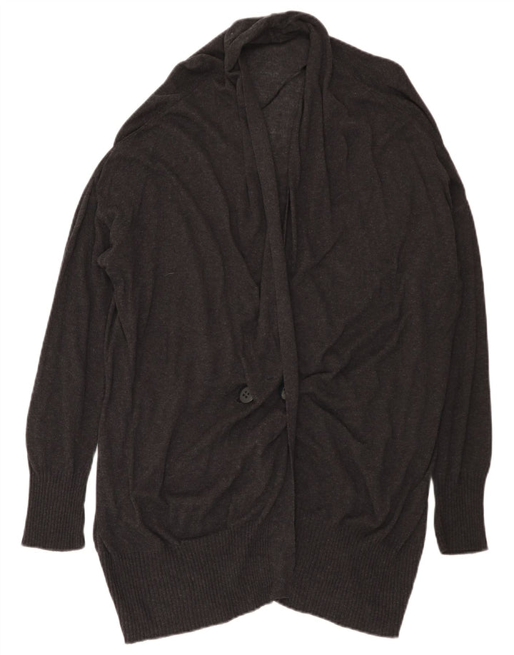 Pulover cardigan supradimensionat pentru femei Zara UK 14, gri mediu