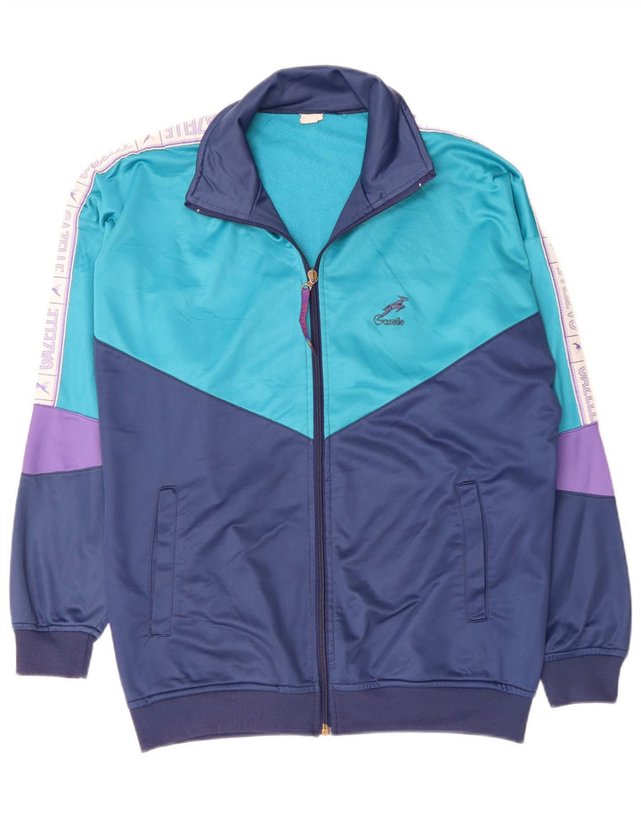 Jachetă de top pentru trening grafic GAZELLE pentru bărbați, XL, bleumarin, color block