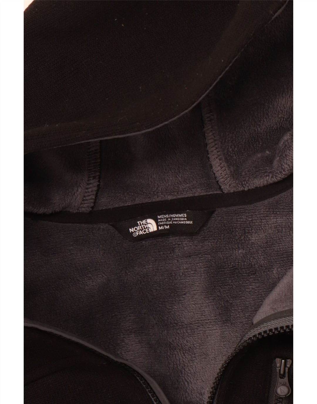 Pulover cardigan cu glugă pentru bărbați THE NORTH FACE Poliester mediu negru