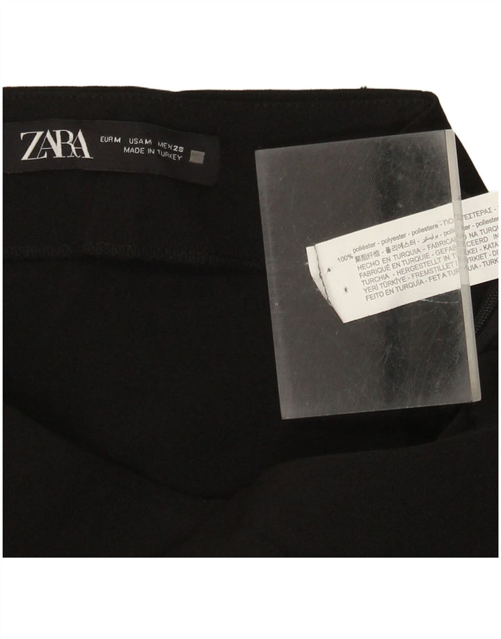 Fusta creion pentru femei cu talie înaltă Zara Medium W28 Poliester negru