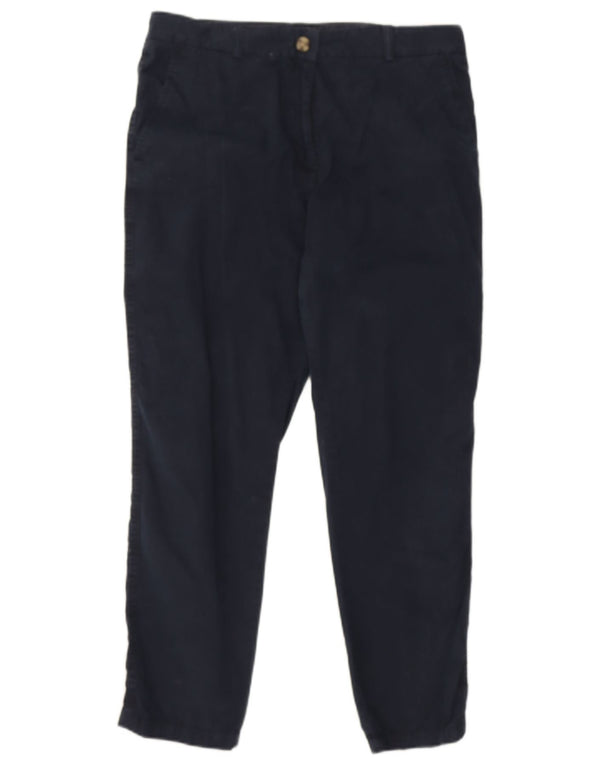 Pantaloni chino subțiri pentru femei Marks & Spencer UK 12 Medium W31 L26 Bleumarin