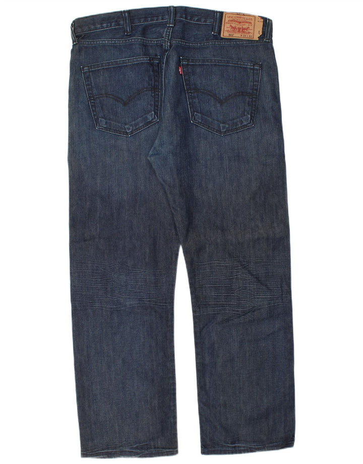 Blugi drepti pentru bărbați Levi's 501 W38 L30 bumbac bleumarin