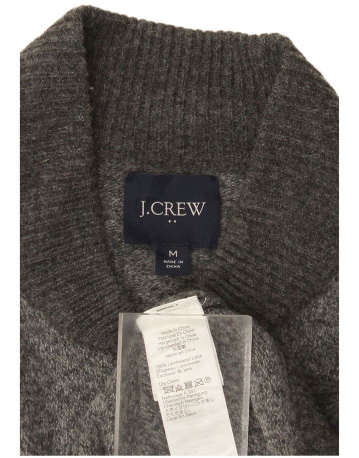 Pulover cardigan pentru bărbați J. Crew, lână de miel, gri mediu