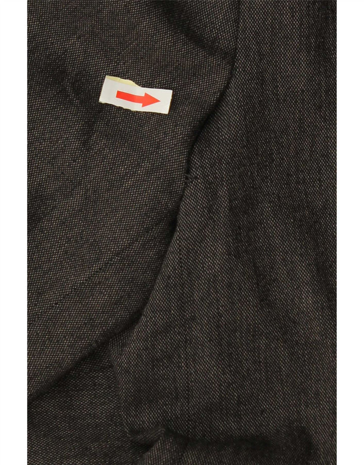 Jachetă pentru femei Zara cu 1 nasture, UK 18 XL, gri viscoză