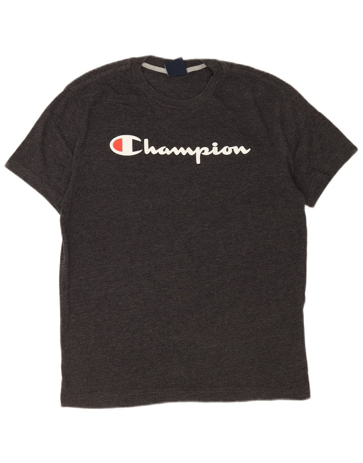 Tricou grafic pentru bărbați CHAMPION Loose Fit Top mic gri